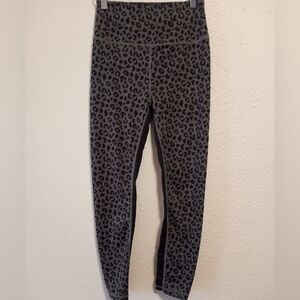 AllFenix Anthropology Charcoal Jagger Leopard Print Leggings